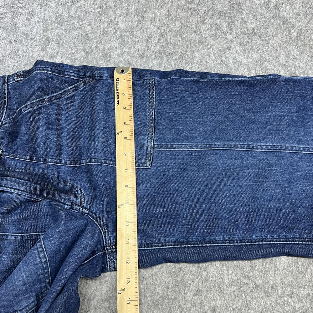 American Eagle Jeans Womens 6 Short Blue Super High Rise Baggy Wide Leg Denim - Picture 15 of 16